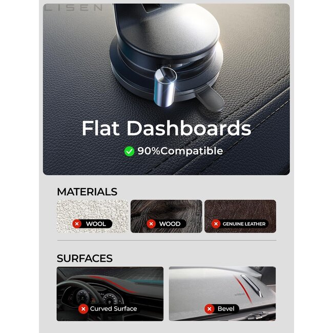 Lisen Suction Phone Mount Magnetic