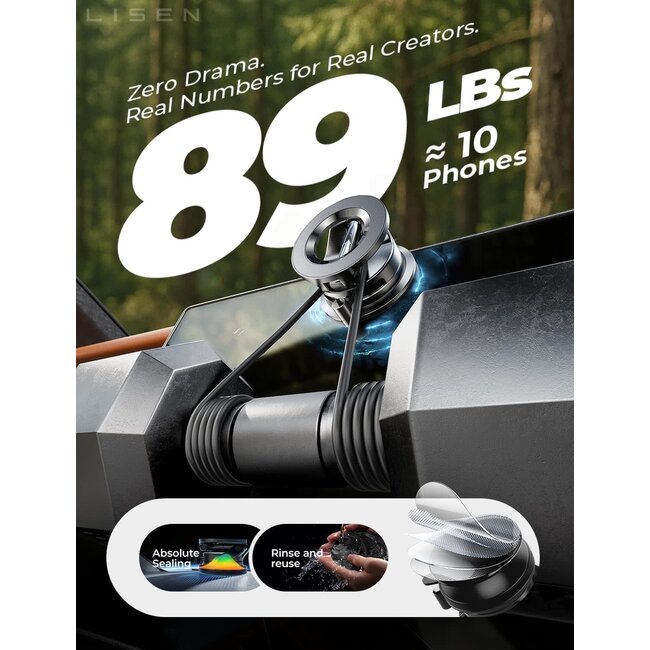 Lisen Suction Phone Mount Magnetic