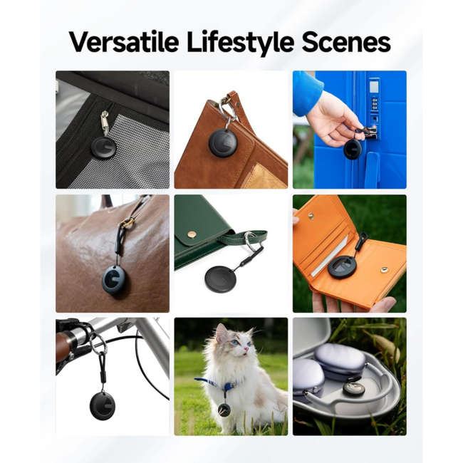 MiLi MiTag Item Finder Apple Only With Keychain White