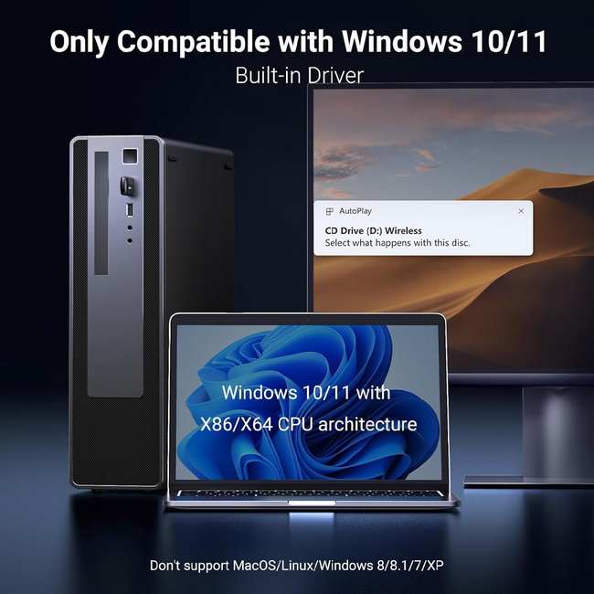 UGREEN AX900 USB WiFi 6 Adapter 5GHz/2.4GHz Dual Band