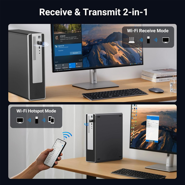 UGREEN AX900 USB WiFi 6 Adapter 5GHz/2.4GHz Dual Band