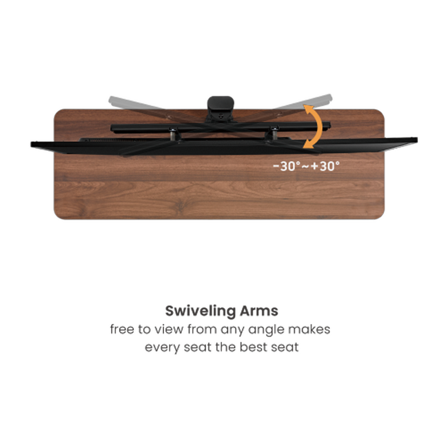 Wooden TV Stand with Shelf & 6 Compartments 37" - 80"