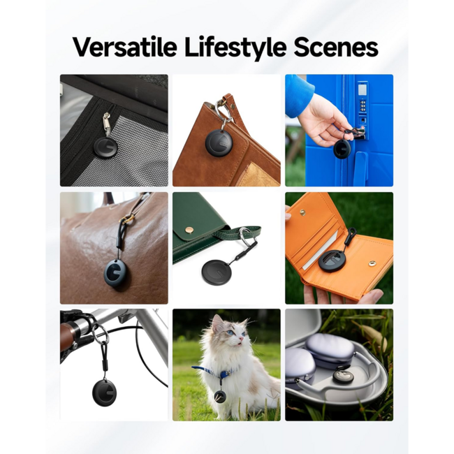 MiLi MiTag Item Finder Duo Apple & Android No Keychain Black