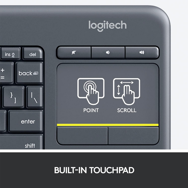 Logitech Touch Keyboard Wireless K400 Plus 920-007119