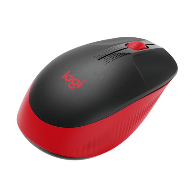 Logitech M190 Full-size Wireless Mouse Red & Black 910-005904