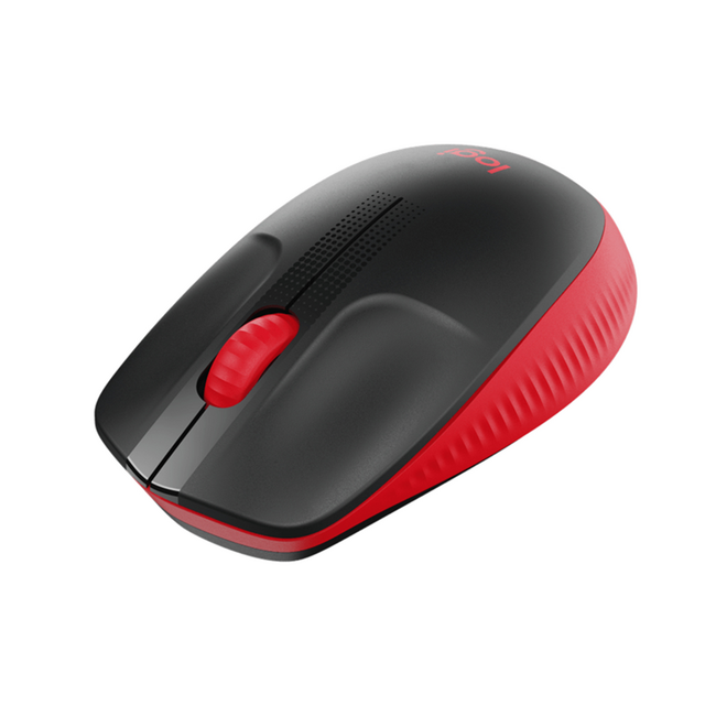 Logitech M190 Full-size Wireless Mouse Red & Black 910-005904