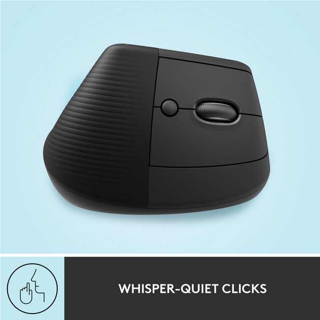 Logitech Lift Vertical Ergonomic Mouse Wireless 1000 dpi 910-006466