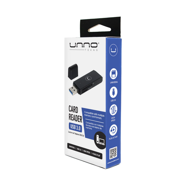 UNNO Card Reader USB 3.0 - CR1004BK