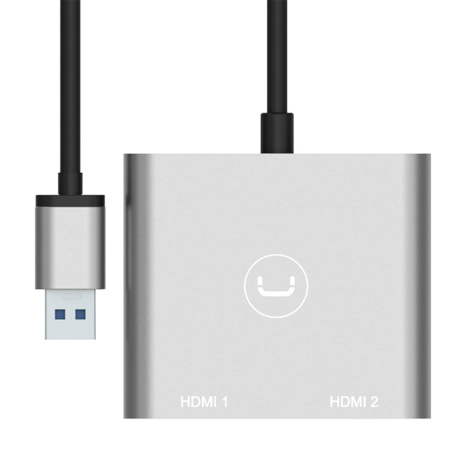 UNNO Hub / Adapter USB A to Dual HDMI - HB1102GY