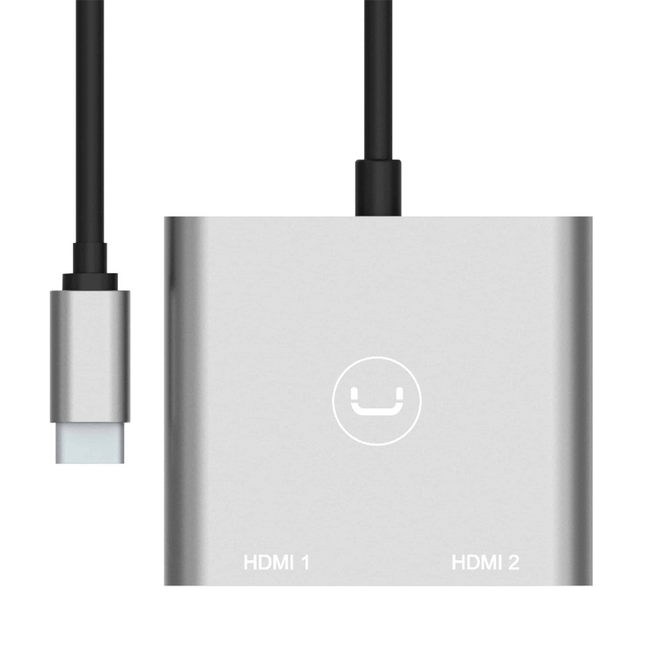 UNNO Hub / Adapter USB C to Dual HDMI - HB1103GY