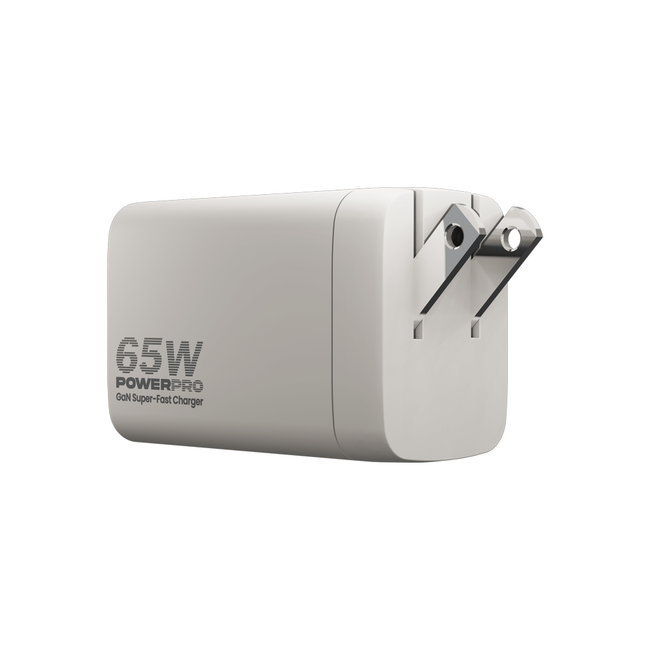 UNNO Wall Fast Charger GaN PD65W Dual Port Type A & C - PW5066WT