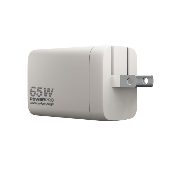 UNNO Wall Fast Charger GaN PD65W Dual Port Type A & C - PW5066WT