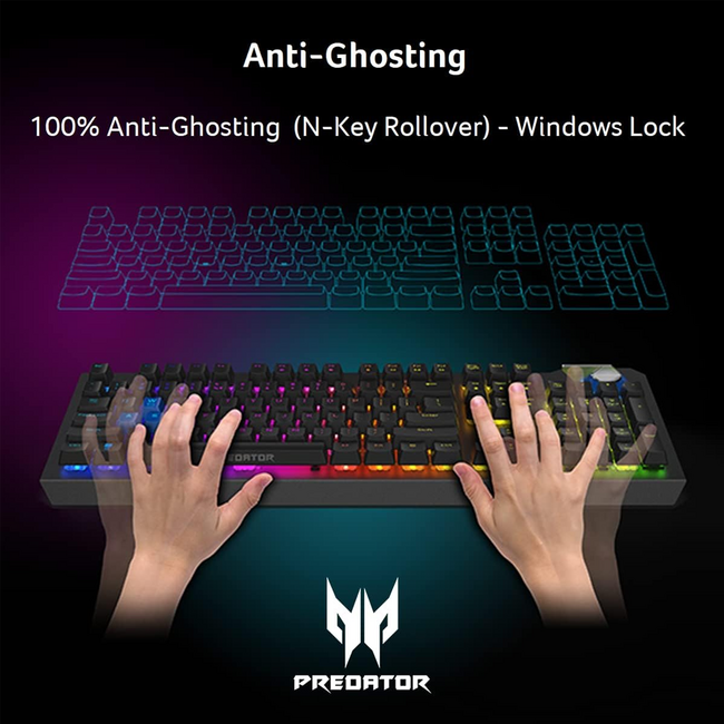 Acer Predator Aethon 700 USB Gaming Keyboard RGB