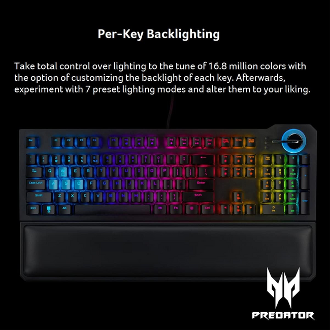 Acer Predator Aethon 700 USB Gaming Keyboard RGB