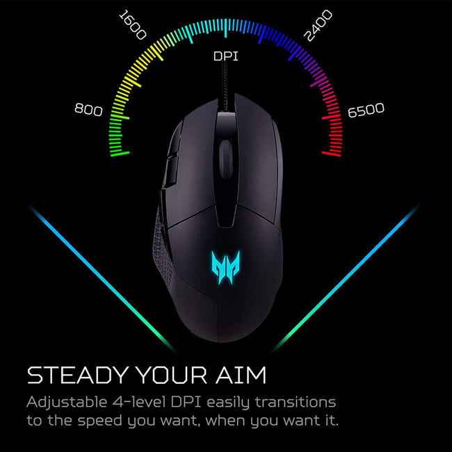 Acer Predator Cestus 315 USB Gaming Mouse with PixArt Sensor