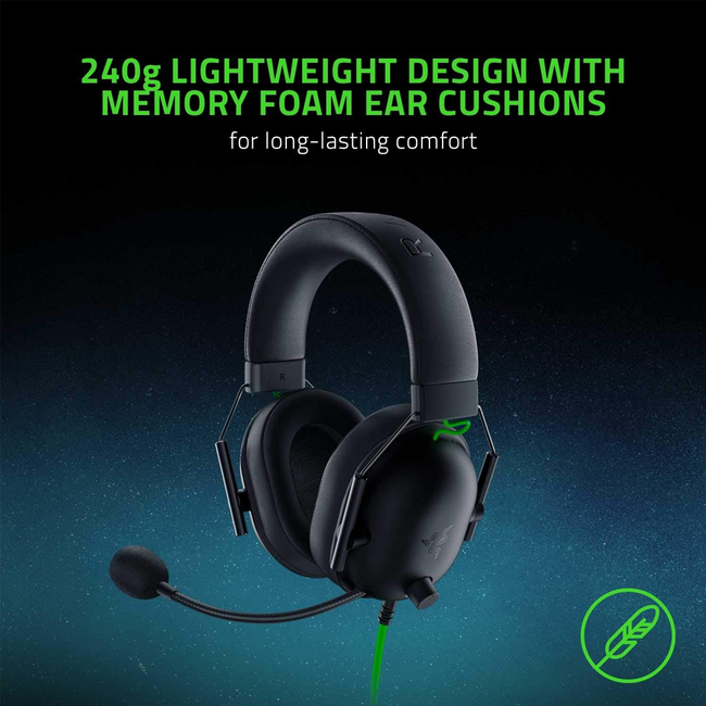 Razer BlackShark V2 X Gaming Headset NASA 7.1 PC,PS4,PS5 3.5mm