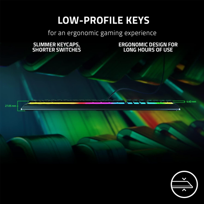 Razer Ornata V3 Gaming Keyboard: Low Profile Keys RGB