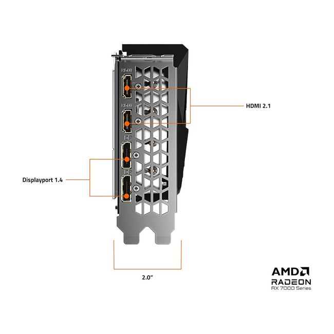 Gigabyte Radeon RX 7600 Gaming OC 8G Graphics Card, 3X  Fans