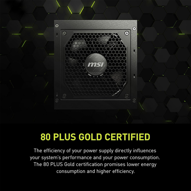 MSI Power Supply MAG A850GL 80 Plus Gold A850GL