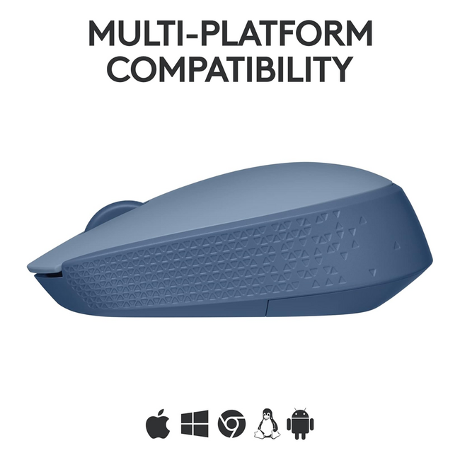 Logitech M170 Wireless Mouse Blue Grey Clamshell 910-006863