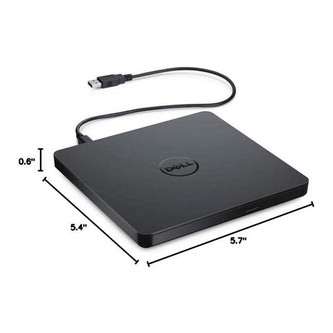 Dell USB Slim DVD +/- RW Drive DW316 - Plug and Play
