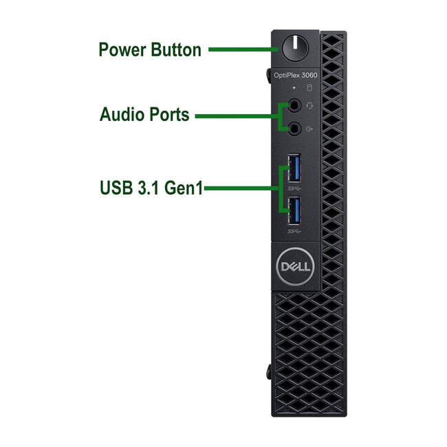Dell OptiPlex 3060 MICRO Core™ i5-8500T 256GB SSD 16GB WIN11 Pro Factory Refurbished