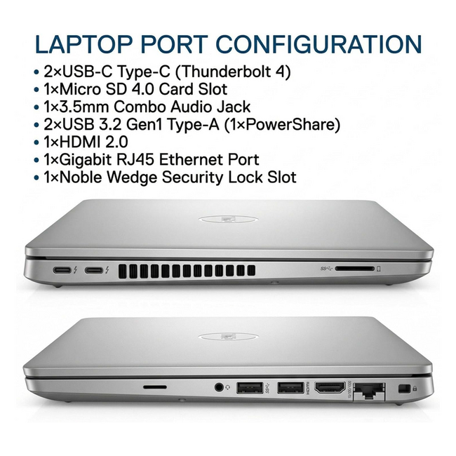 Dell Latitude 5420 Core™ i7-1185G7 512G SSD 16GB 14" (1920x1080) Touchscreen Win10 Pro Gray Backlit Keyboard