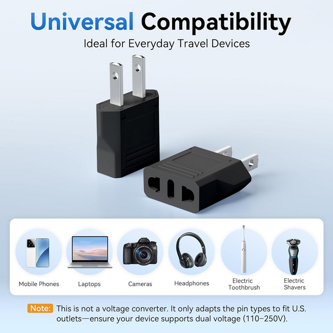 European Plug to American Plug GG614F