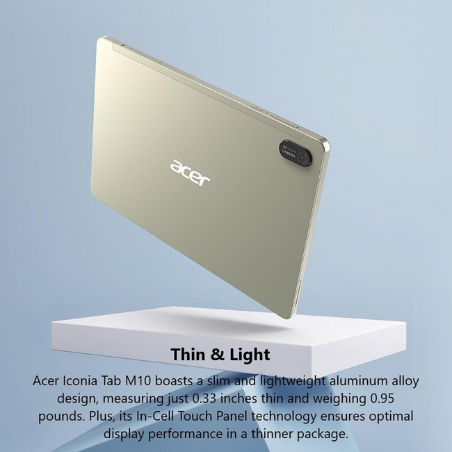 The Acer Iconia Tab M10  10.1-inch Android 12 tablet With Case