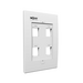 Nexxt 4 Port RJ45 Wall Plate AW160NXT04