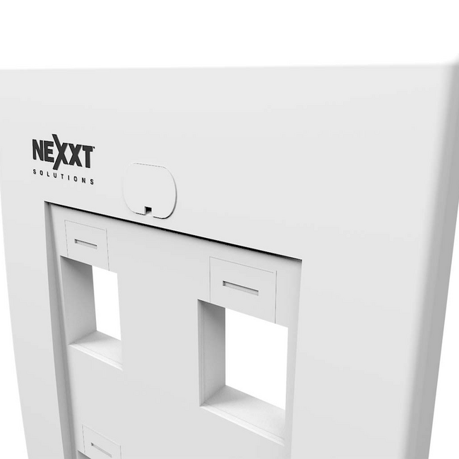Nexxt 4 Port RJ45 Wall Plate AW160NXT04