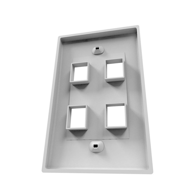 Nexxt 4 Port RJ45 Wall Plate AW160NXT04