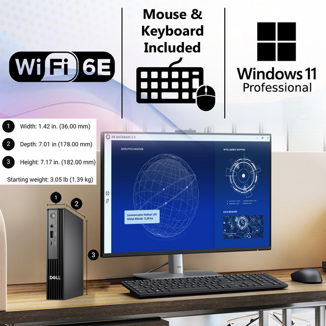 Dell MFF Business Desktop i5 14500T 16GB 512GB SSD WiFi 3Y Warranty