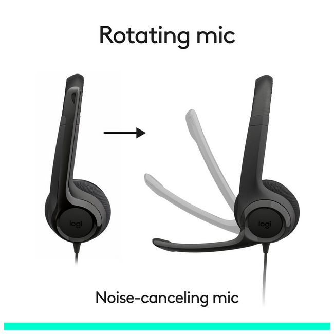 Logitech H390 Type C Headphones Wired 981-001575