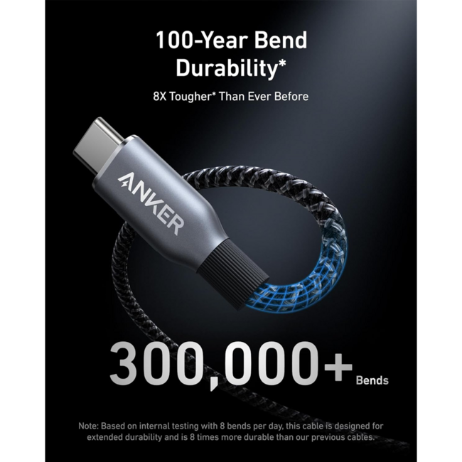 Anker Braided USB-C to USB-C Cable 240W  A82E2H12