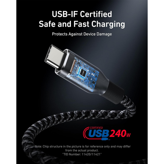 Anker Braided USB-C to USB-C Cable 240W  A82E2H21