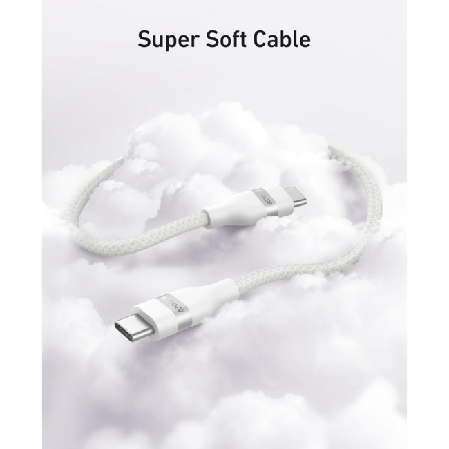 Anker Braided USB-C to USB-C Cable 240W White A82E2H22