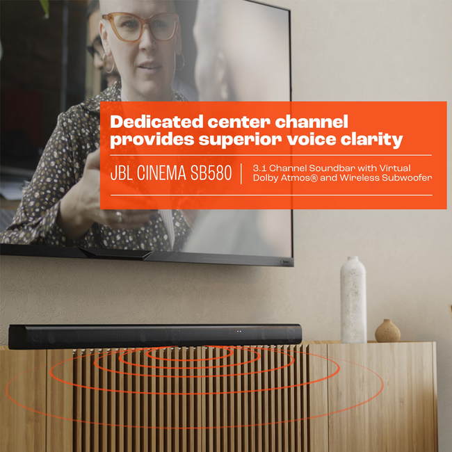 JBL SB580 Soundbar Home Audio Black JBLSB580BLKAM