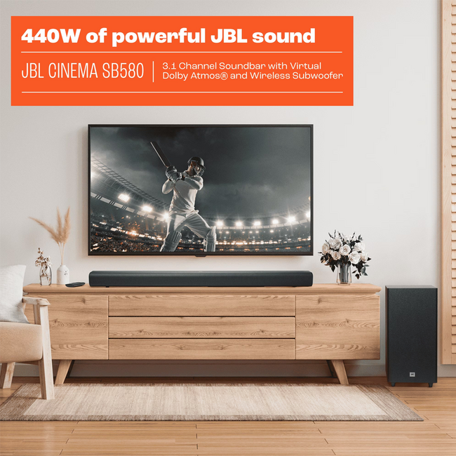 JBL SB580 Soundbar Home Audio Black JBLSB580BLKAM