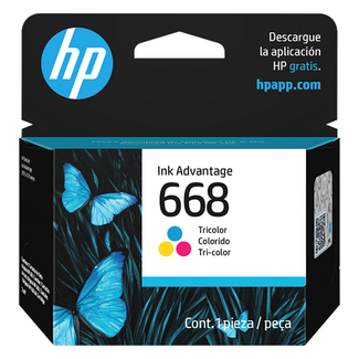 HP HP 668 Colour Ink Cartridge 7FP36VL