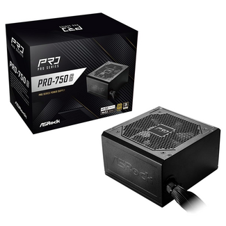Asrock ASRock PRO 750G Power Supply - 750W 80 Plus Gold Certified