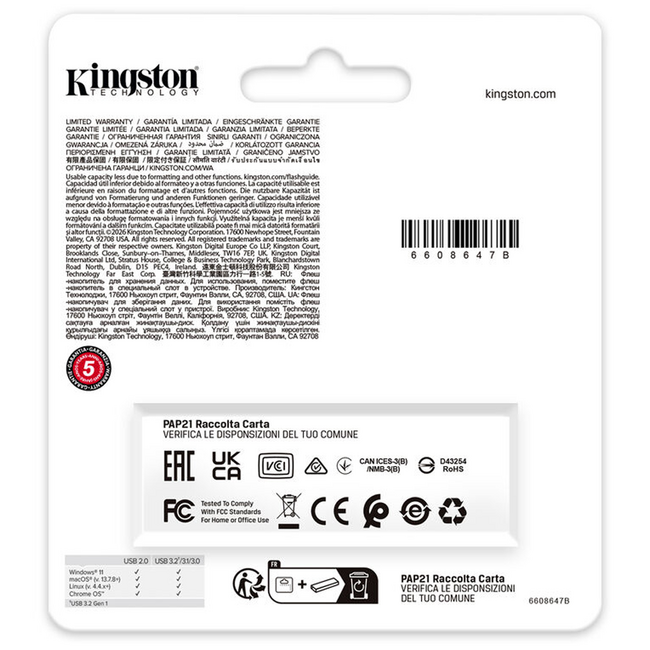 Kingston DataTraveler Exodia 64GB USB 3.2 Gen1 Portable Black (DTXG2/64GB)
