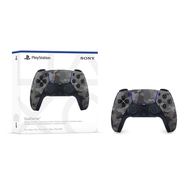 Sony PS5 DualSence Dual-Shock Wireless Controller Gray Camo