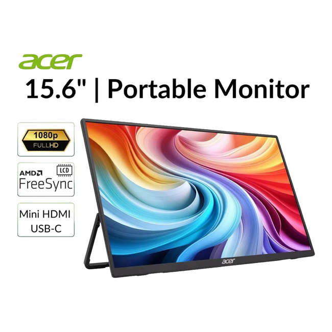 ACER 15.6" IPS 1920x1080 Portable Monitor UM.ZP1AA.J01