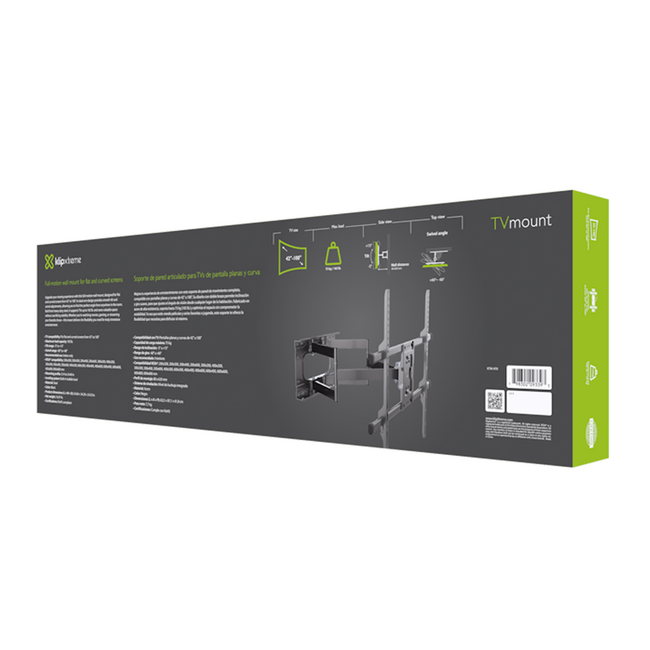 Klipx 42-100" Wall Mount TV Bracket Full Motion 75Kg KTM-970