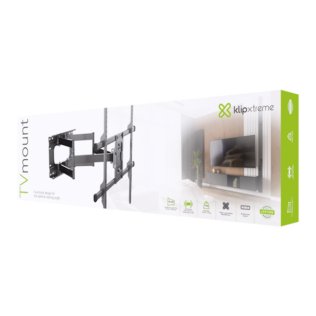 Klipx 42-100" Wall Mount TV Bracket Full Motion 75Kg KTM-970