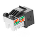 Nexxt Nexxt Unshielded Keystone Jack CAT6 Black PCGKJC6TYRJBK