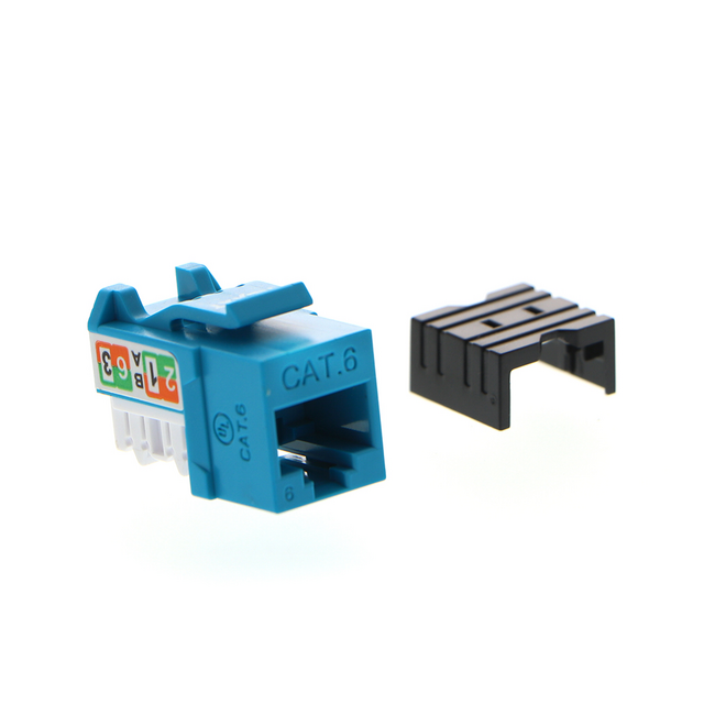 Nexxt Unshielded Keystone Jack CAT6 Blue PCGKJC6TYRJBL
