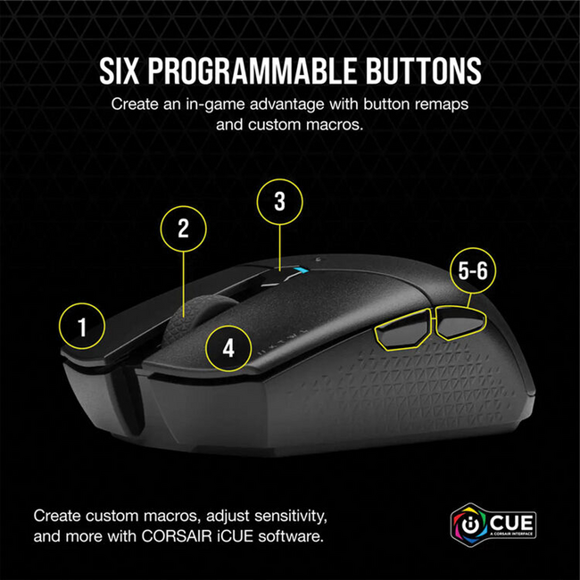 Corsair KATAR PRO Wireless Slipstream 135 Mouse CH-931C011-NA