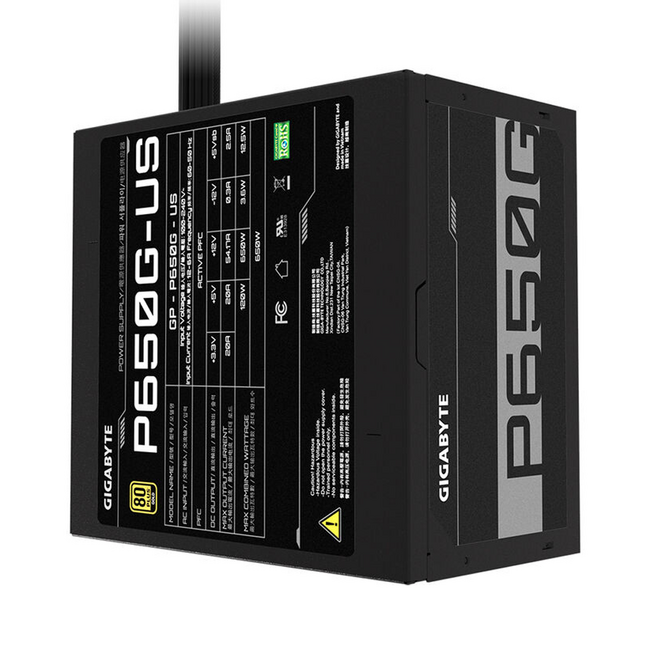 Gigabyte 650W Power Supply 80 Plus Gold GP-P650G PG5 GUS1